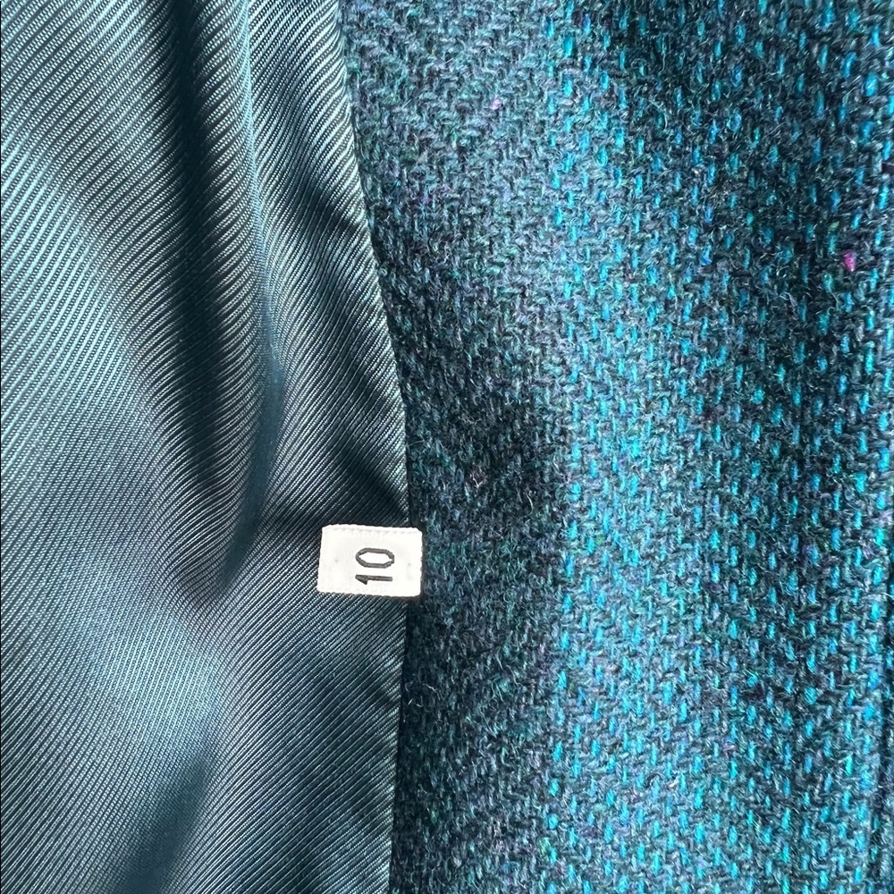Blue wool jacket - Picture 3 of 4